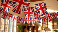 british themed fabric buntings