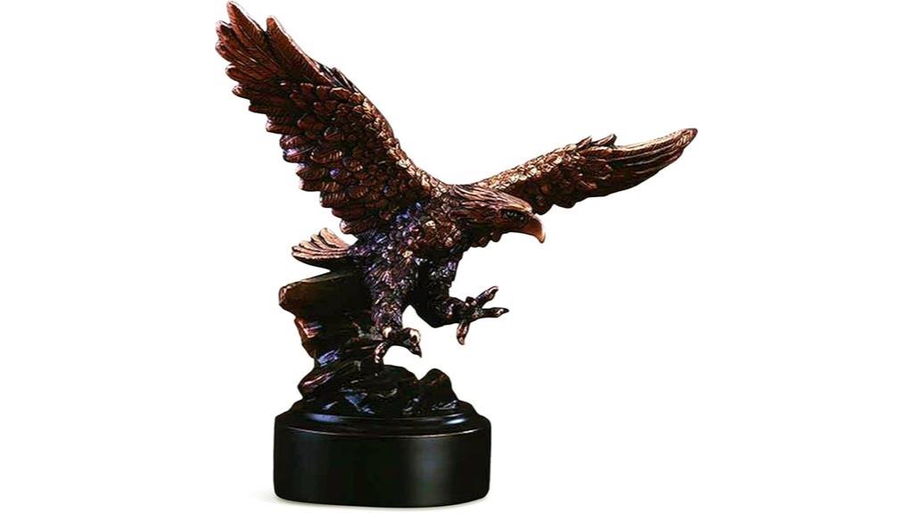 bronze american eagle sculpture