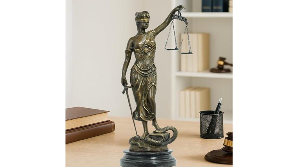 bronze blind lady justice