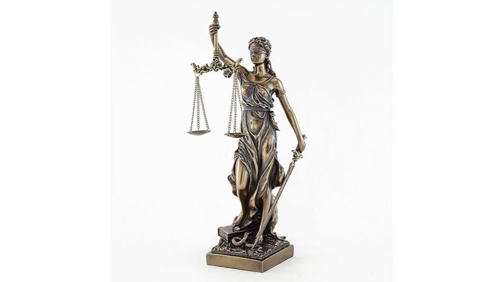 bronze lady justice statue