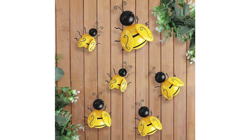 bumble bee metal decor