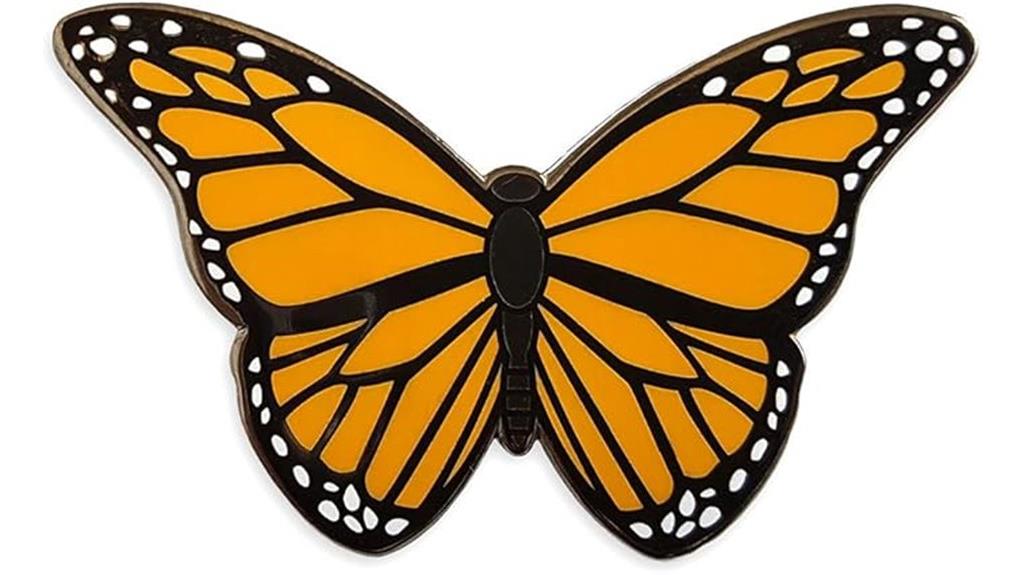 butterfly enamel lapel pin