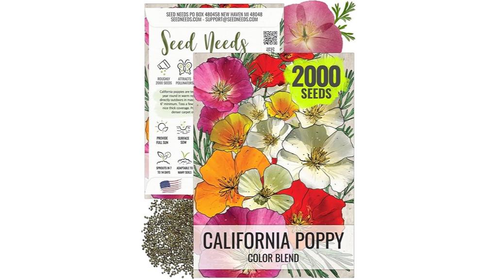 california poppy seed packet