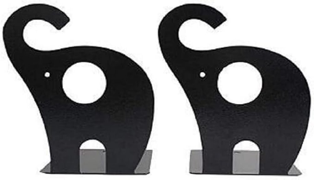 cartoon elephant bookends