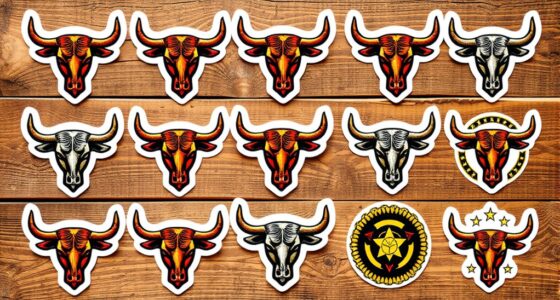 cattle brand sticker collection