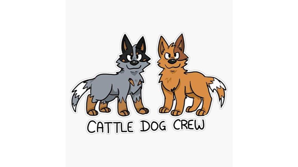 cattle dog vinyl decal
