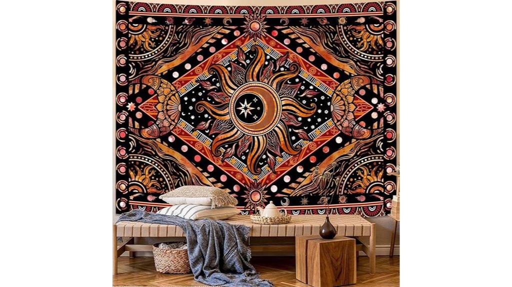celestial night tapestry decor