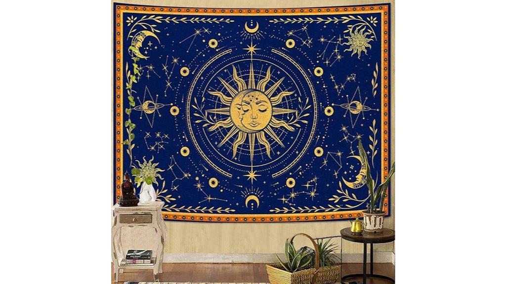 celestial sun moon tapestry
