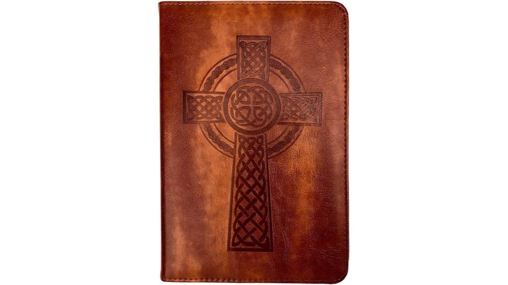 celtic cross faux journal