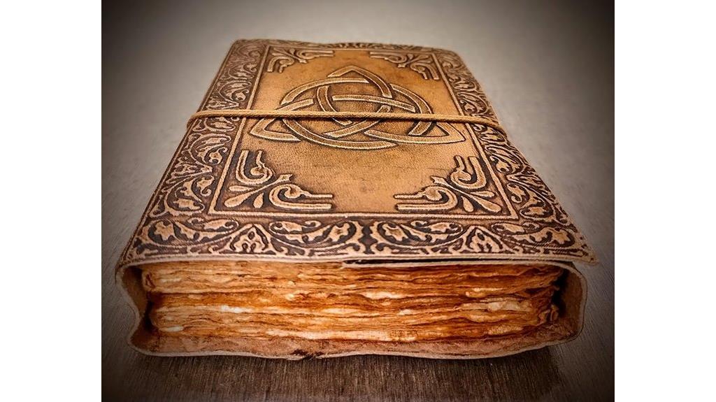 celtic knot leather journal