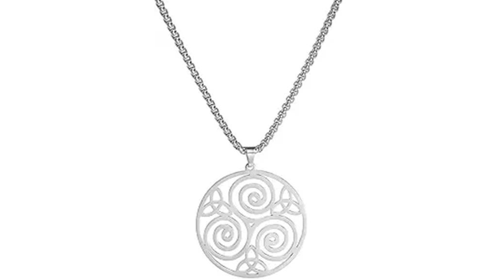 celtic triskele necklace design