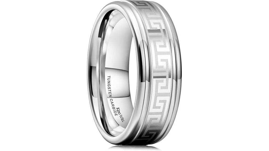 celtic wolf dragon ring