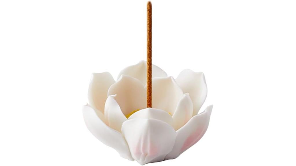 ceramic lotus incense holder
