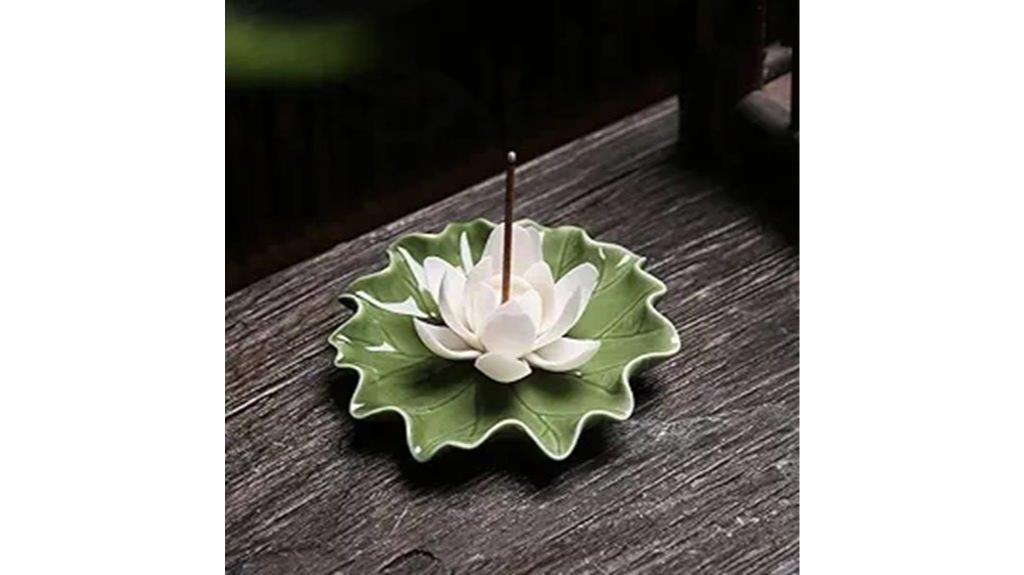 ceramic lotus incense holder