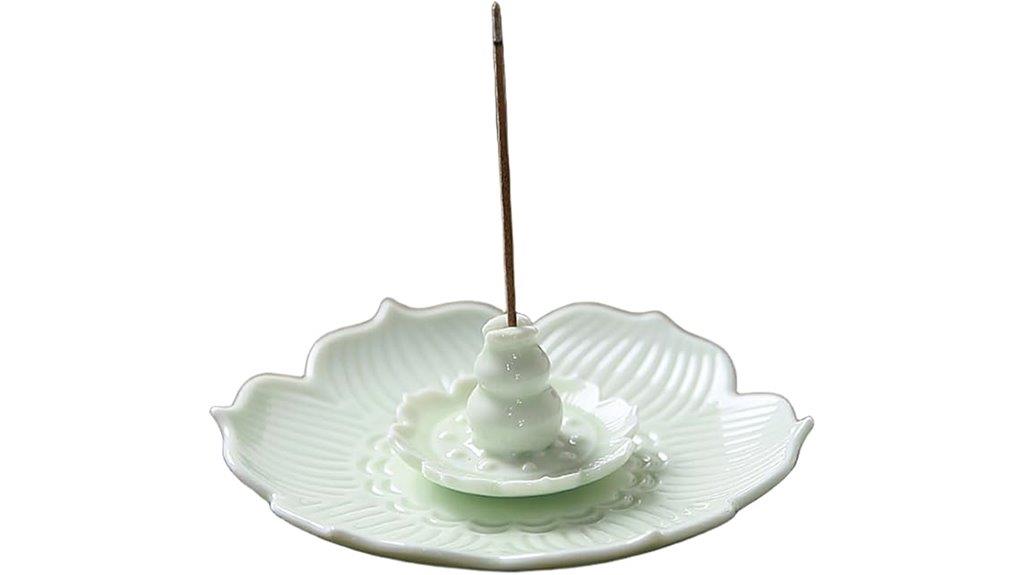 ceramic lotus stick holder