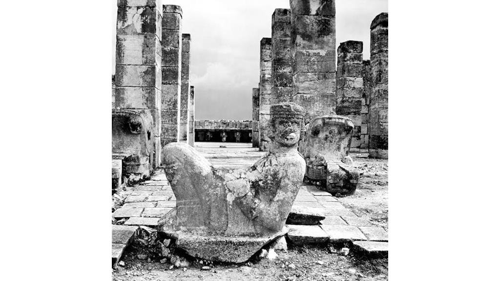 chichen itza chac mool poster