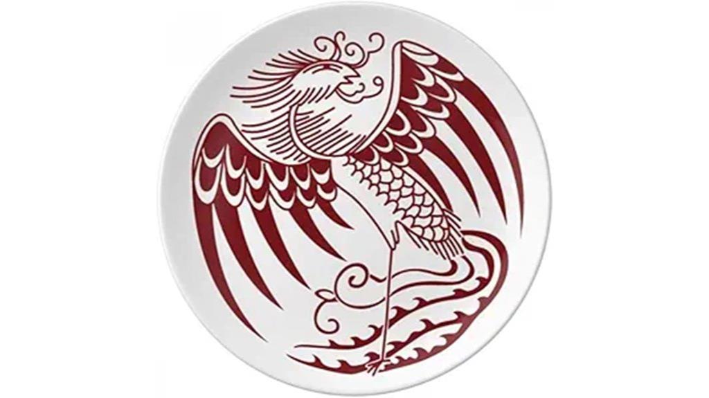 chinese phoenix artwork plate