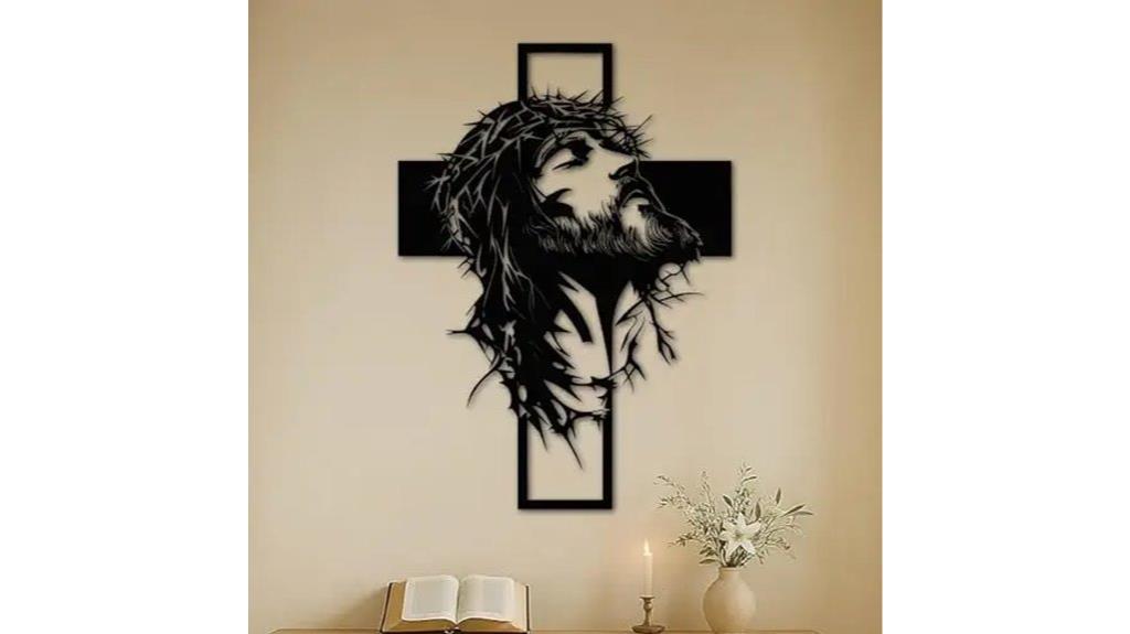 christian cross wall decor