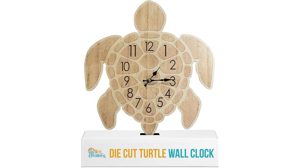 coastal nautical wooden clock