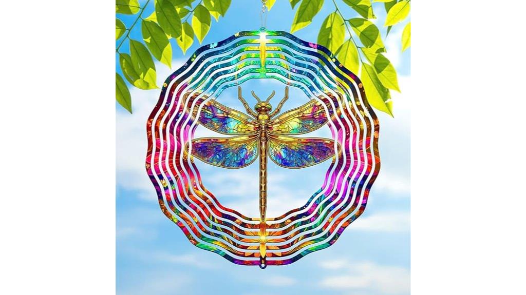 colorful 12 inch outdoor spinner