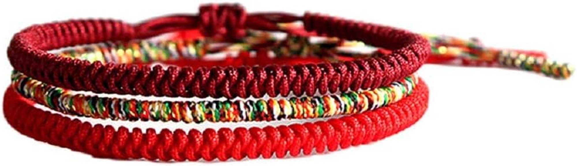 colorful lucky prayer bracelet