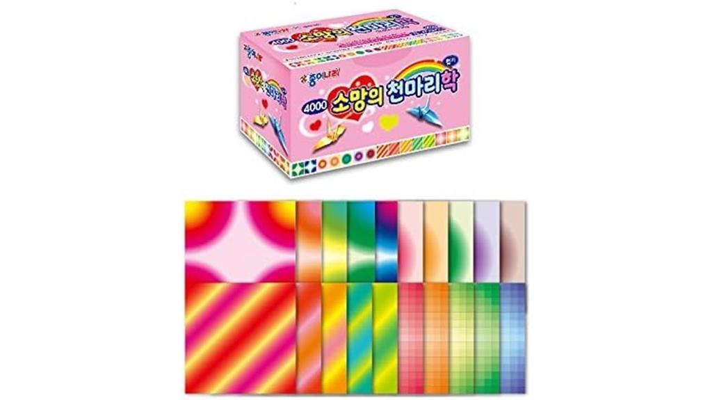 colorful paper crane pack