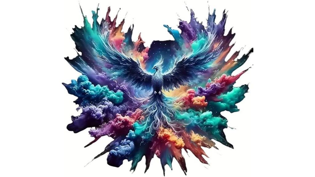 colorful phoenix vinyl stickers