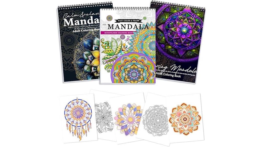 coloring books with mandala designs