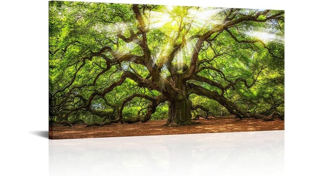 conipit oak tree canvas