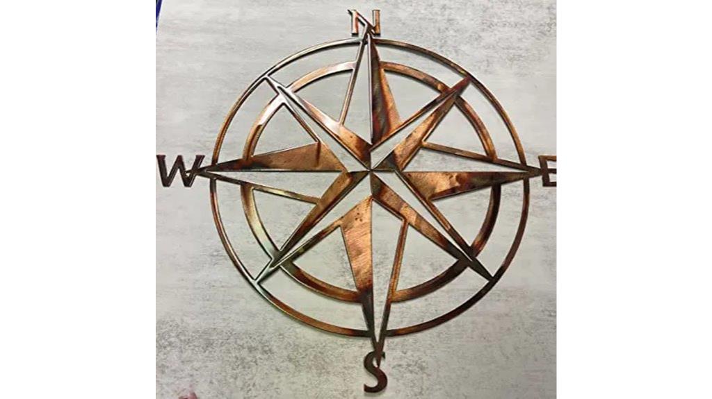copper bronzed nautical decor