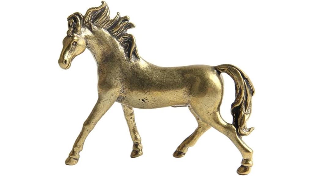 copper zodiac horse ornament