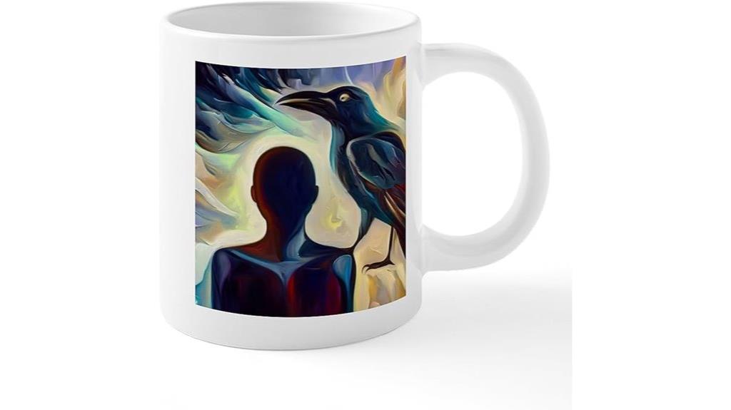 crow spirit animal mug