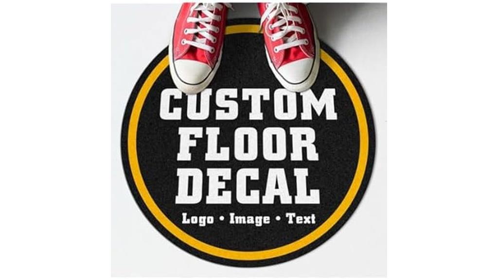 custom floor decal design