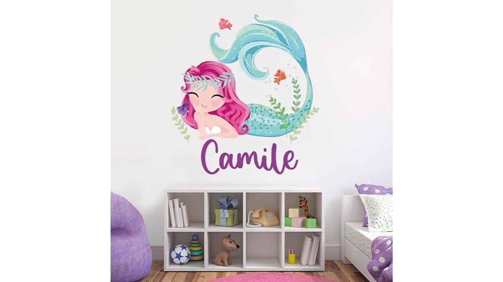 custom mermaid wall decal