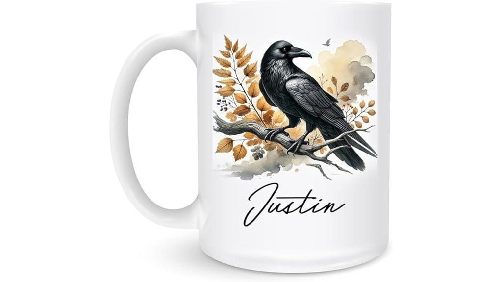 custom name raven mug