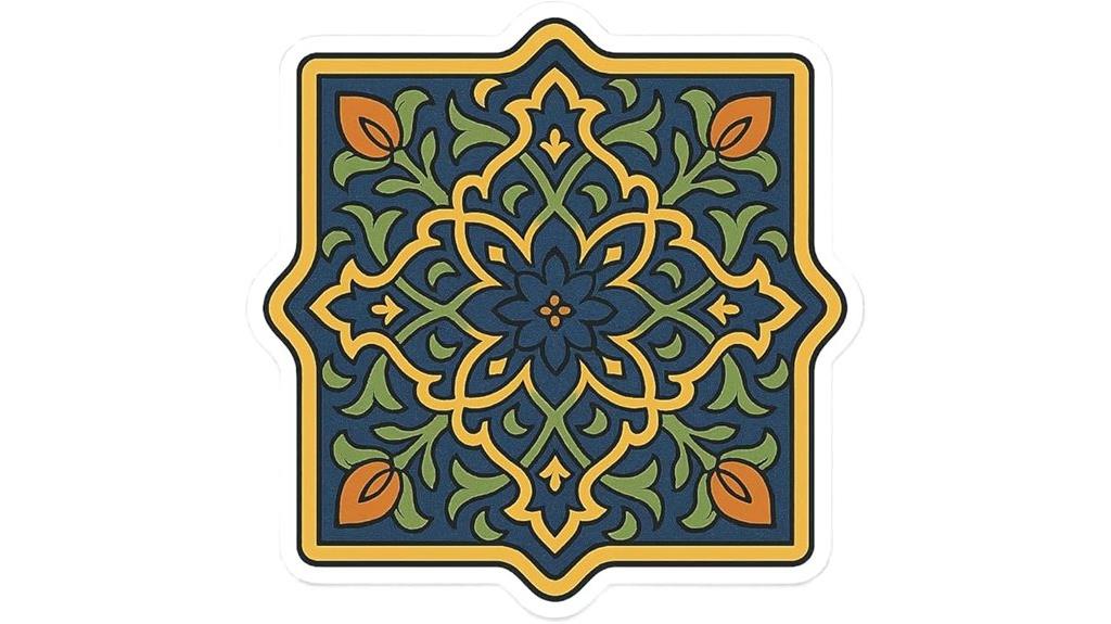 decorative islamic tile sticker