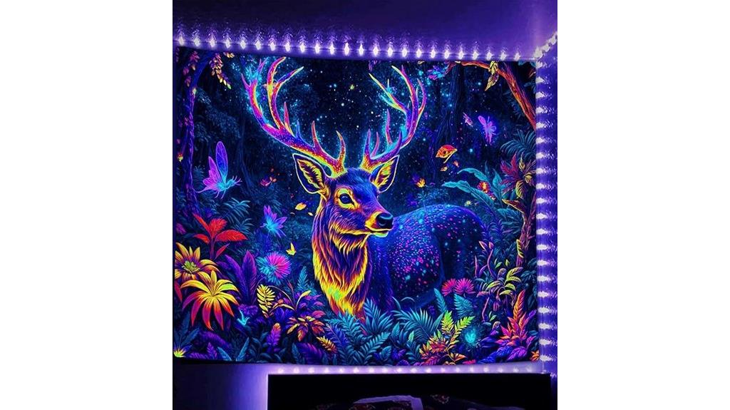 deer forest uv tapestry