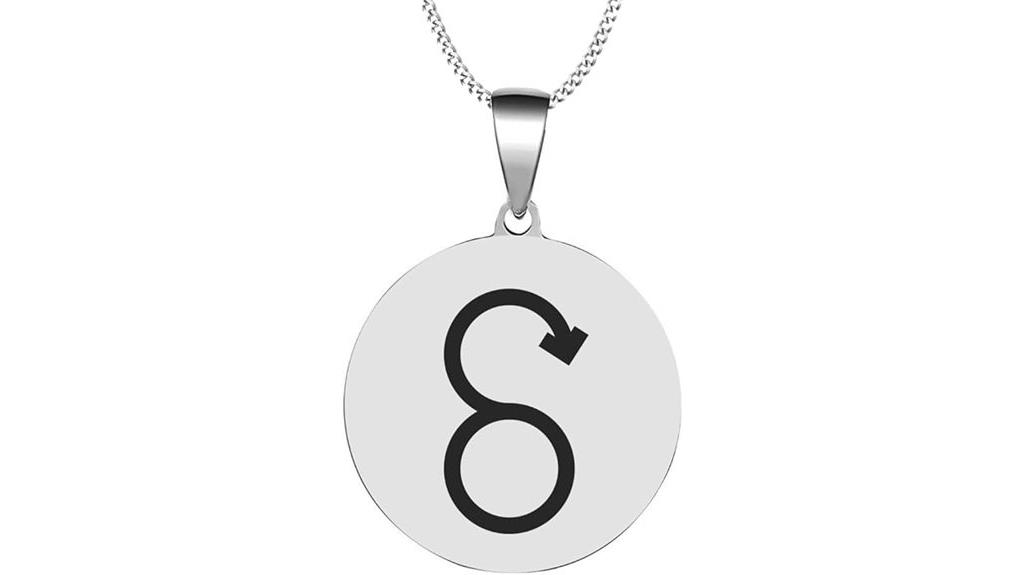 deimos greek steel necklace