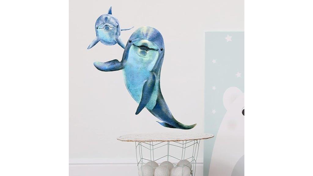 dolphin underwater wall decal