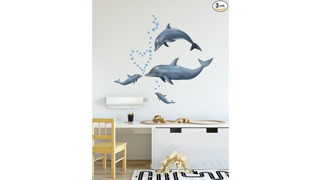 dolphin wall decal art