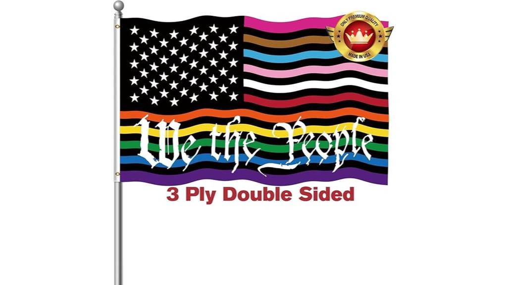 double sided pride flag