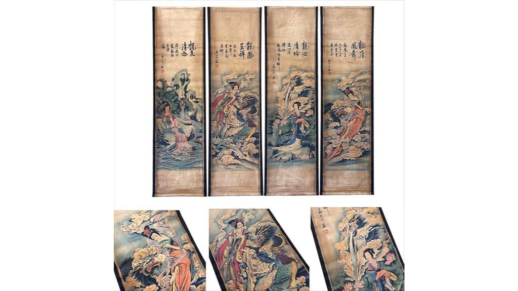 dragon geisha wall art