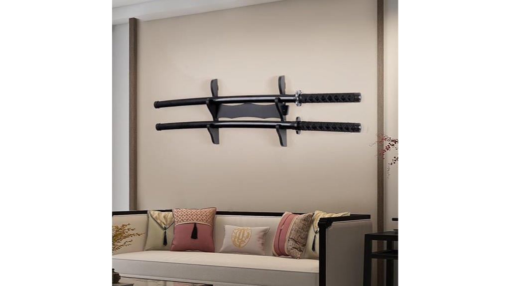 dual sword wall mounts