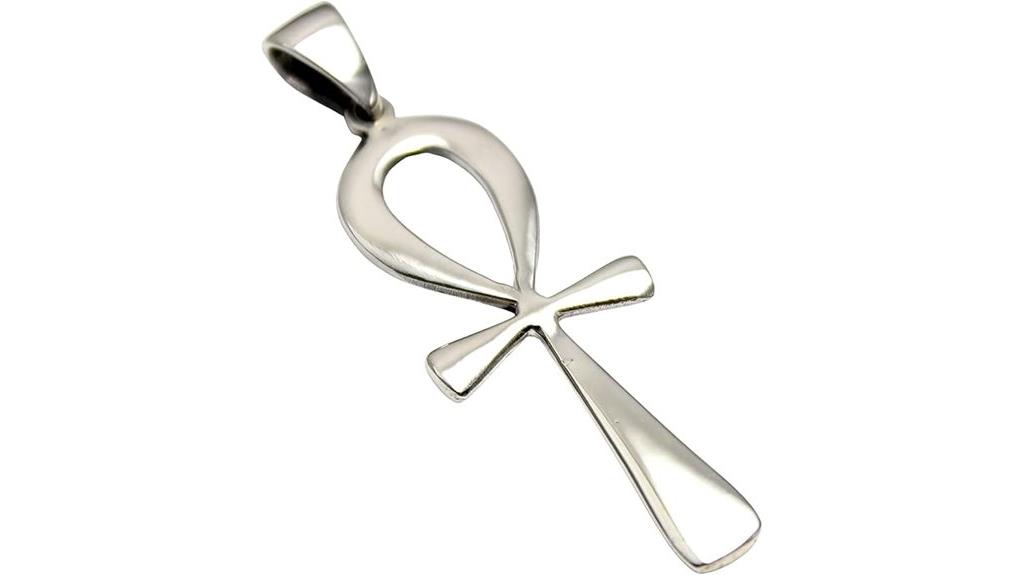egyptian ankh silver pendant