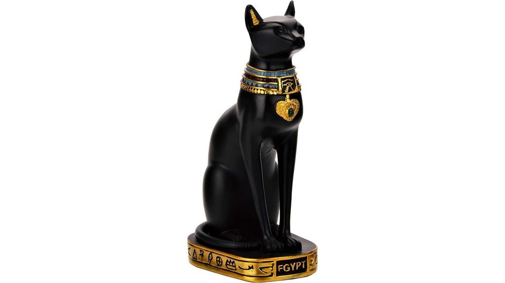 egyptian black cat figurine