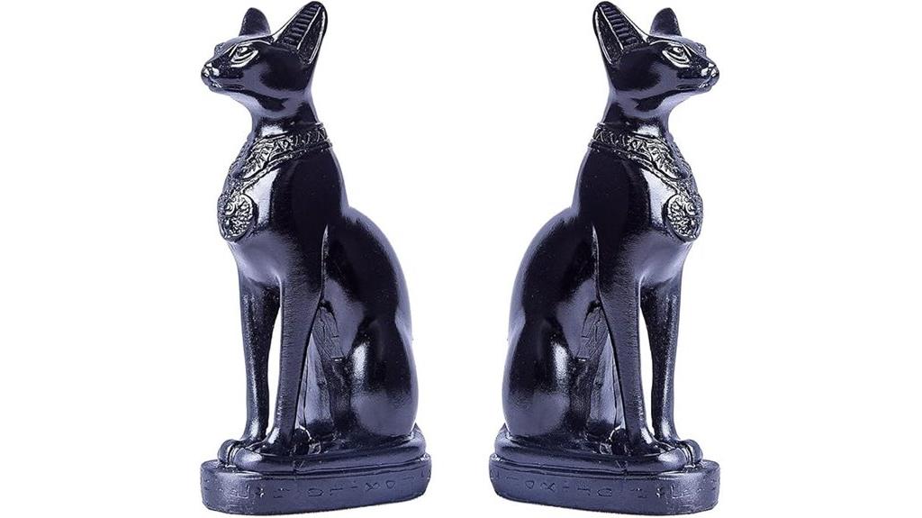 egyptian cat goddess figurines
