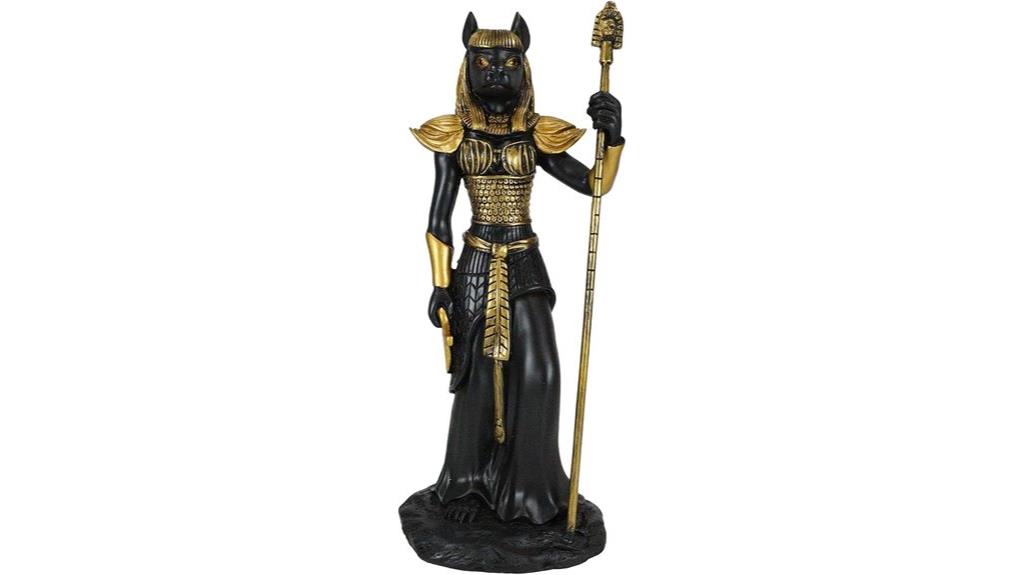 egyptian cat goddess statue