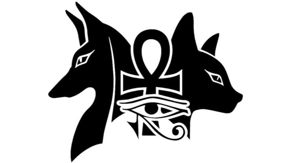 egyptian dog bastet decal