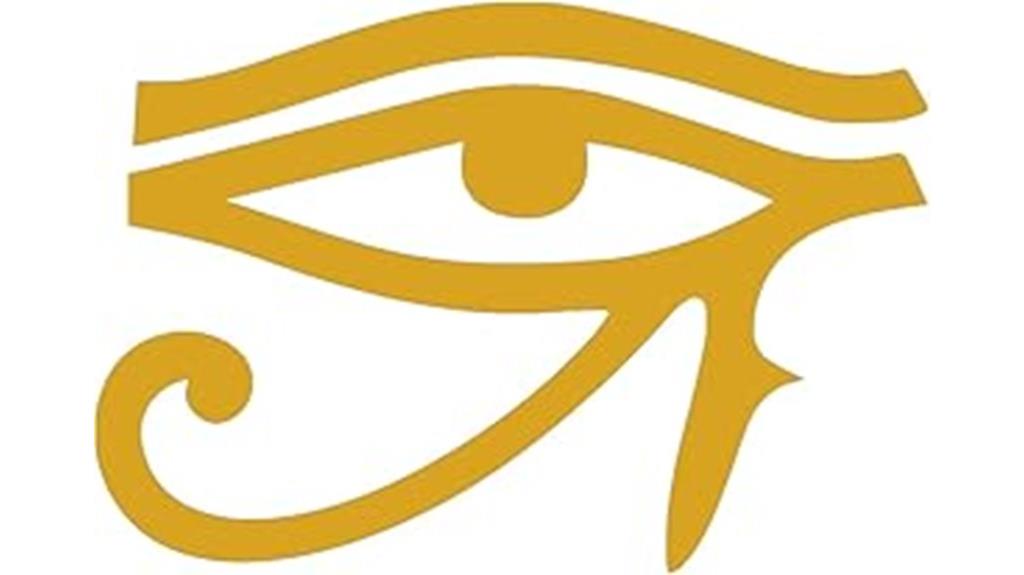egyptian gold eye stickers