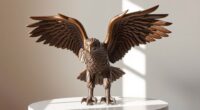 elegant bronze eagle sculptures